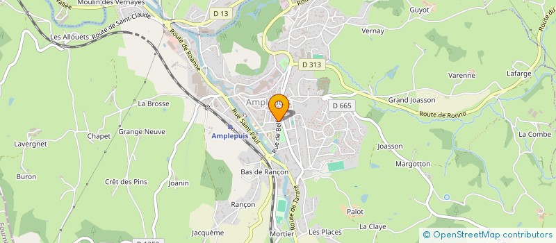 localisation de l'entreprise MAISON DES JEUNES ET DE LA CULTURE à AMPLEPUIS