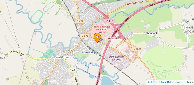 localisation de l'entreprise MAISON DES JEUNES ET DE LA CULTURE  PONT L'EVEQUE