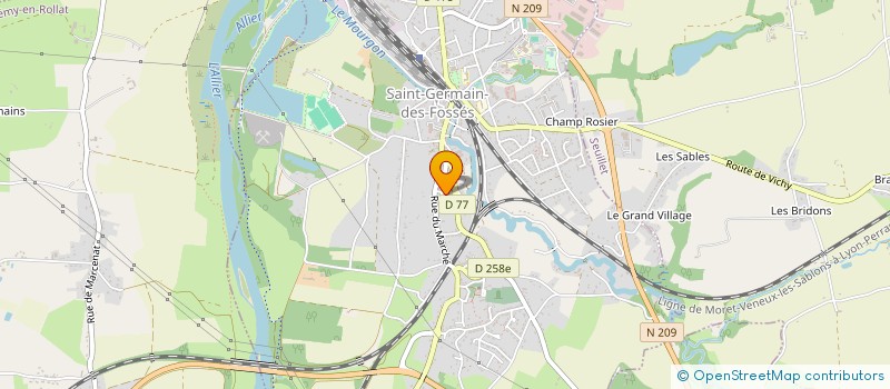 localisation de l'entreprise MAISON DES JEUNES ET DE LA CULTURE  SAINT-GERMAIN-DES-FOSSES