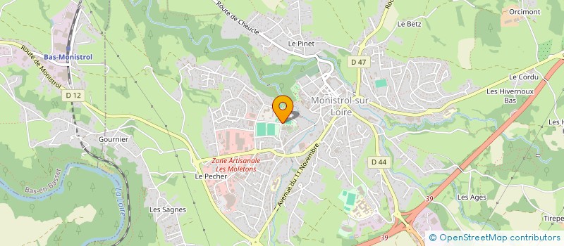localisation de l'entreprise MAISON DES JEUNES ET DE LA CULTURE à MONISTROL-SUR-LOIRE