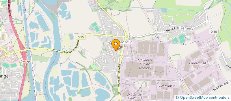 localisation de l'entreprise MAISON DES JEUNES ET DE LA CULTURE  AY-SUR-MOSELLE