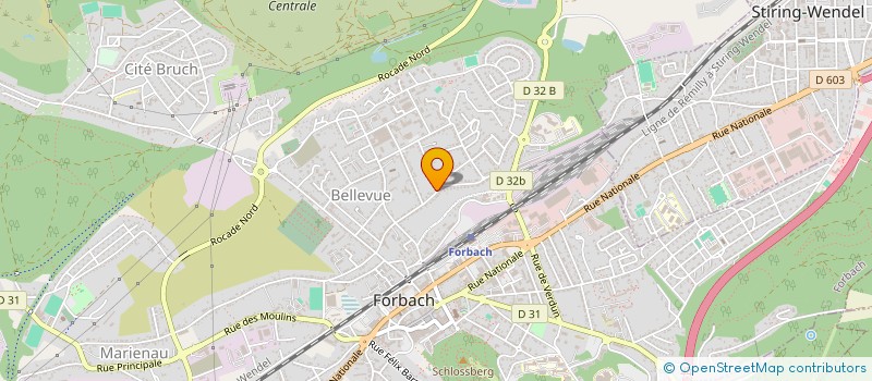 localisation de l'entreprise MAISON DES JEUNES ET DE LA CULTURE  FORBACH