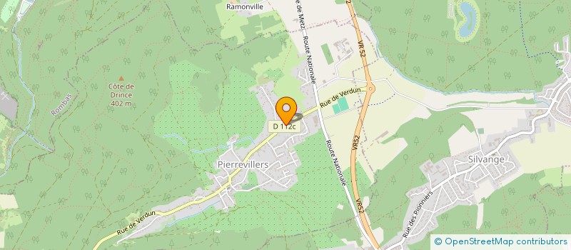 localisation de l'entreprise MAISON DES JEUNES ET DE LA CULTURE  PIERREVILLERS