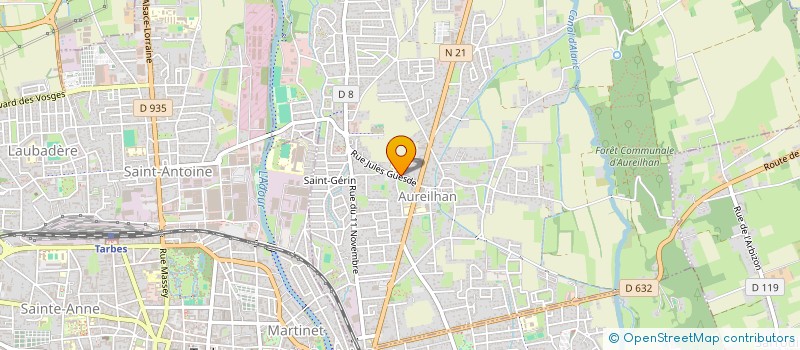 localisation de l'entreprise MAISON DES JEUNES ET DE LA CULTURE  AUREILHAN