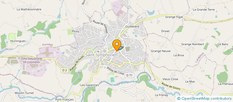 localisation de l'entreprise MAISON DES JEUNES ET DE LA CULTURE  SAINT-SYMPHORIEN-SUR-COISE