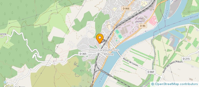 localisation de l'entreprise MAISON DES JEUNES ET DE LA CULTURE à LA VOULTE-SUR-RHONE