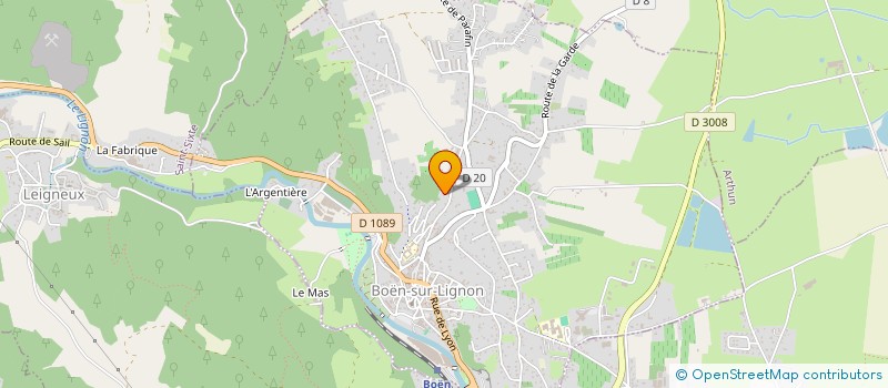 localisation de l'entreprise MAISON DES JEUNES ET DE LA CULTURE  BOEN-SUR-LIGNON