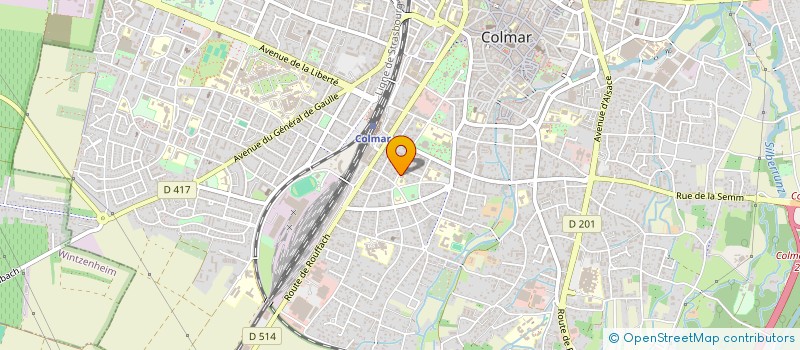 localisation de l'entreprise MAISON DES JEUNES ET DE LA CULTURE  COLMAR
