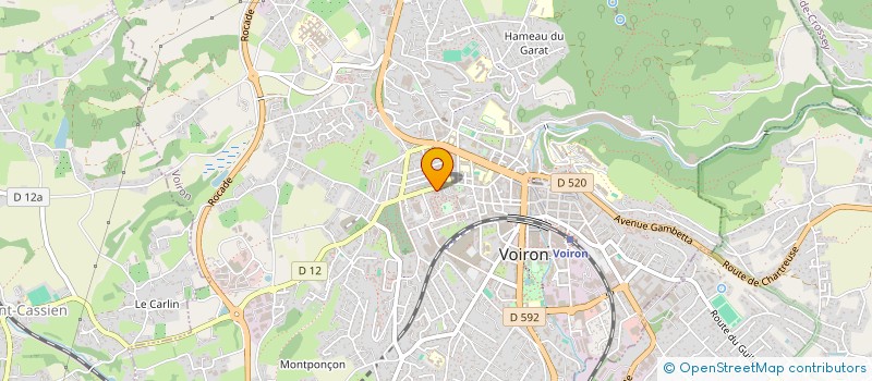 localisation de l'entreprise MAISON DES JEUNES ET DE LA CULTURE  VOIRON