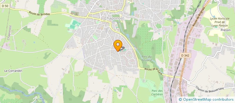 localisation de l'entreprise MAISON DES JEUNES ET DE LA CULTURE  CHAPONOST