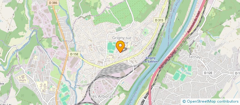 localisation de l'entreprise MAISON DES JEUNES ET DE LA CULTURE  GRIGNY