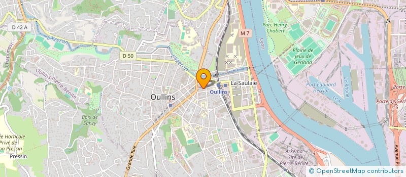 localisation de l'entreprise MAISON DES JEUNES ET DE LA CULTURE  OULLINS-PIERRE-BENITE