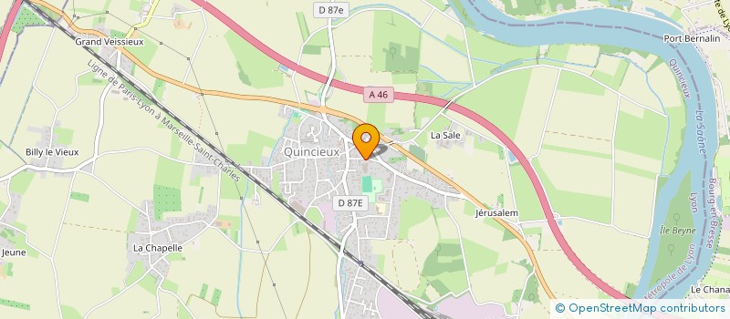 localisation de l'entreprise MAISON DES JEUNES ET DE LA CULTURE  QUINCIEUX