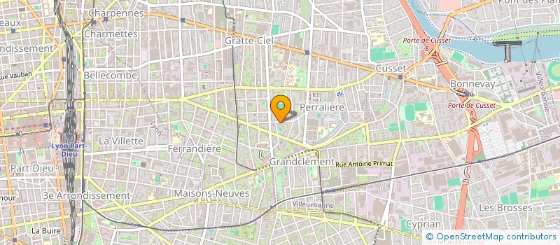 localisation de l'entreprise MAISON DES JEUNES ET DE LA CULTURE  VILLEURBANNE