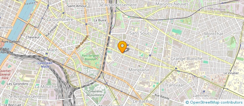 localisation de l'entreprise MAISON DES JEUNES ET DE LA CULTURE à LYON