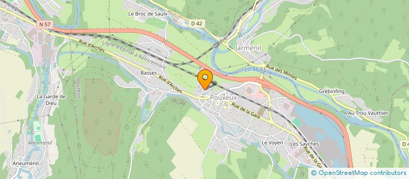 localisation de l'entreprise MAISON DES JEUNES ET DE LA CULTURE  POUXEUX