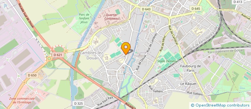 localisation de l'entreprise MAISON DES JEUNES ET DE LA CULTURE  LAMBRES-LEZ-DOUAI