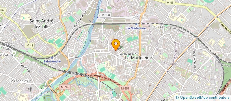 localisation de l'entreprise MAISON DES JEUNES ET DE LA CULTURE à LA MADELEINE