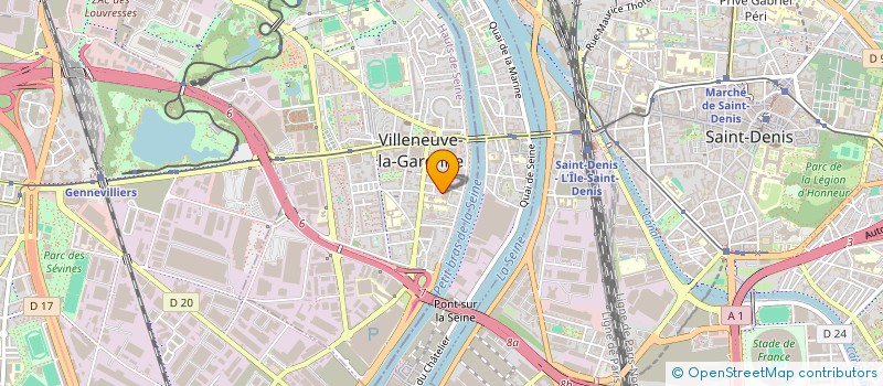 localisation de l'entreprise MAISON DES JEUNES ET DE LA CULTURE à VILLENEUVE-LA-GARENNE