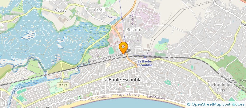 localisation de l'entreprise MAISON DES JEUNES ET DE LA CULTURE à LA BAULE-ESCOUBLAC