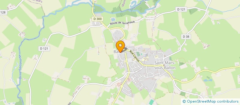 localisation de l'entreprise MAISON DES JEUNES ET DE LA CULTURE  BALLON-SAINT MARS