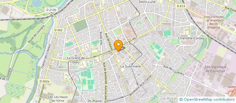 localisation de l'entreprise MAISON DES JEUNES ET DE LA CULTURE CAEN GUERINIERE à CAEN