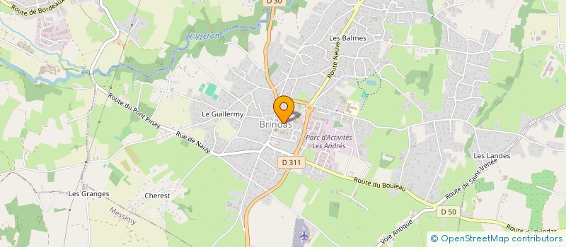 localisation de l'entreprise MAISON DES JEUNES ET DE LA CULTURE DE BRINDAS  BRINDAS