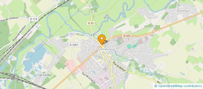 localisation de l'entreprise MAISON DES JEUNES ET DE LA CULTURE DE CONNERRE  CONNERRE