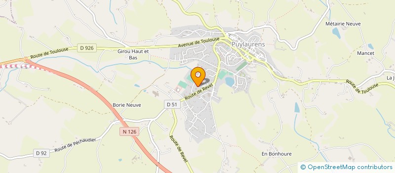 localisation de l'entreprise MAISON DES JEUNES ET DE LA CULTURE DE PUYLAURENS à PUYLAURENS