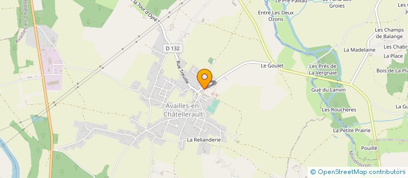 localisation de l'entreprise MAISON DES JEUNES ET DE LA CULTURE LES PETITES RIVIERES  AVAILLES-EN-CHATELLERAULT