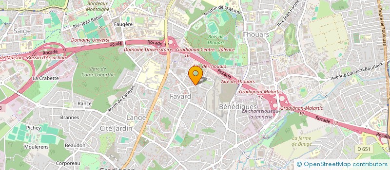 localisation de l'entreprise MAISON DES JEUNES ET DE LA CULTURE LES Z'ITINERANTS LA MJC QUI BOUGE  GRADIGNAN