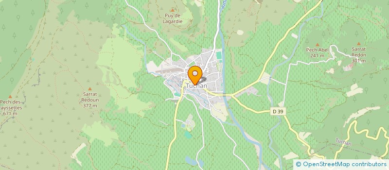 localisation de l'entreprise MAISON DES JEUNES ET DE LA CULTURE TUCHAN SECTION YOGA  TUCHAN