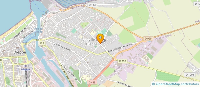 localisation de l'entreprise MAISON DES JEUNES - MAISON POUR TOUS à DIEPPE