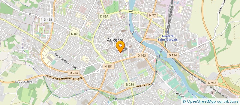 localisation de l'entreprise MAISON DES JUMELAGES DE LA FRANCOPHONIE ET ECHANGES INTERNATIONAUX à AUXERRE