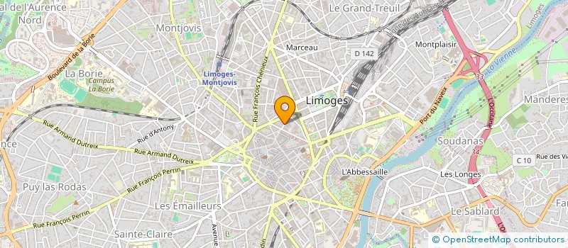 localisation de l'entreprise MAISON DES LAMPES à LIMOGES
