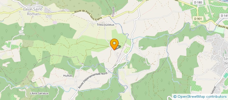 localisation de l'entreprise MAISON DES LEGENDES DES GORGES DE L'ARDECHE  LAVAL-SAINT-ROMAN