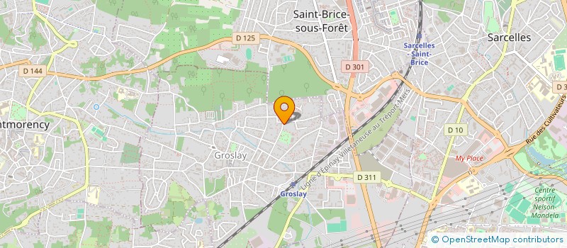 localisation de l'entreprise MAISON DES LOISIRS ET DE LA CULTURE  GROSLAY