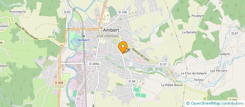 localisation de l'entreprise MAISON DES LYCEENS  AMBERT