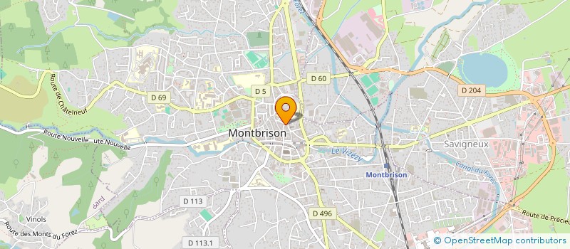 localisation de l'entreprise MAISON DES LYCEENS  MONTBRISON