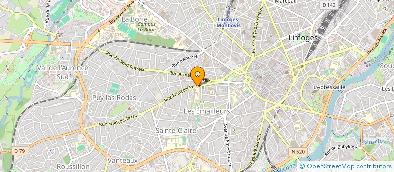 localisation de l'entreprise MAISON DES LYCEENS DE VALADON à LIMOGES