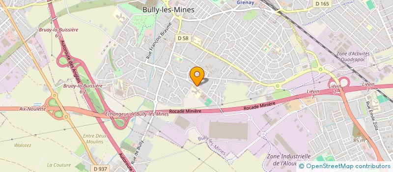 localisation de l'entreprise MAISON DES LYCEENS DES LYCEES PROFESSIONNELS DE BULLY LES MINES  BULLY-LES-MINES