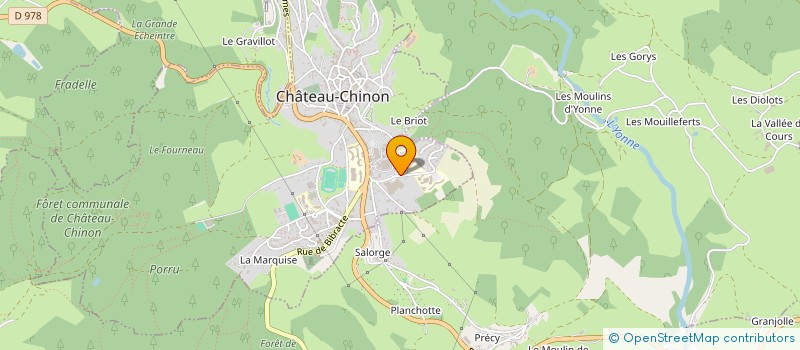 localisation de l'entreprise MAISON DES LYCEENS DU LEP FRANCOIS MITTERAND DE CHATEAU-CHINON  CHATEAU-CHINON (VILLE)