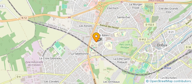 localisation de l'entreprise MAISON DES LYCEENS DU LP/LDM GILBERT COURTOIS A DREUX à DREUX