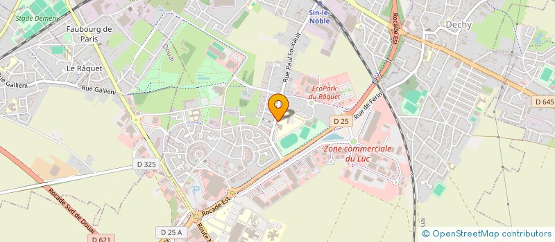 localisation de l'entreprise MAISON DES LYCEENS DU LYCEE ARTHUR RIMBAUD  SIN-LE-NOBLE