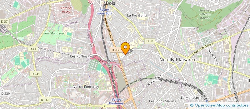 localisation de l'entreprise MAISON DES LYCEENS DU LYCEE CHARLES DE GAULLE à ROSNY-SOUS-BOIS