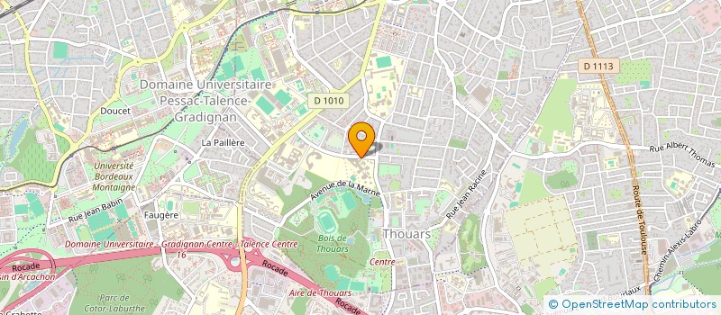 localisation de l'entreprise MAISON DES LYCEENS DU LYCEE DE GASCOGNE  TALENCE