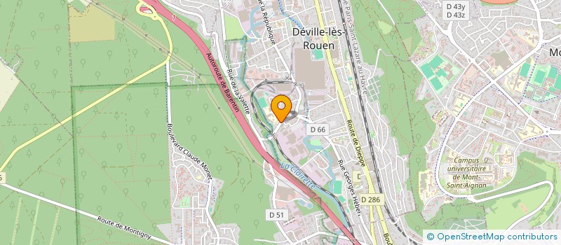 localisation de l'entreprise MAISON DES LYCEENS DU LYCEE DE LA VALLEE DU CAILLY  DEVILLE-LES-ROUEN