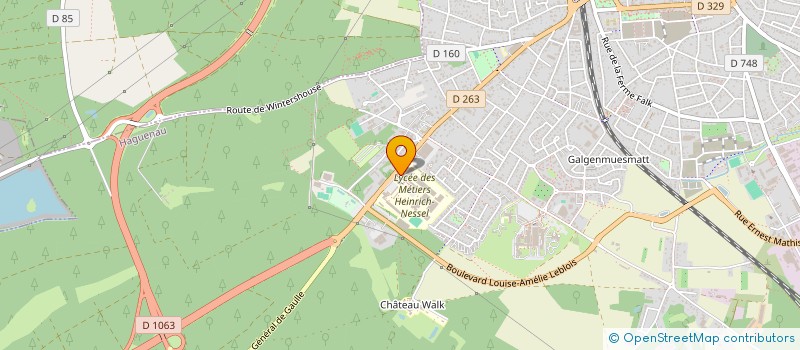 localisation de l'entreprise MAISON DES LYCEENS DU LYCEE DES METIERS CFA HEINRICH NESSEL  HAGUENAU