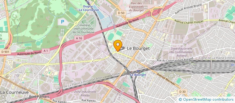 localisation de l'entreprise MAISON DES LYCEENS DU LYCEE DU BOURGET  LE BOURGET