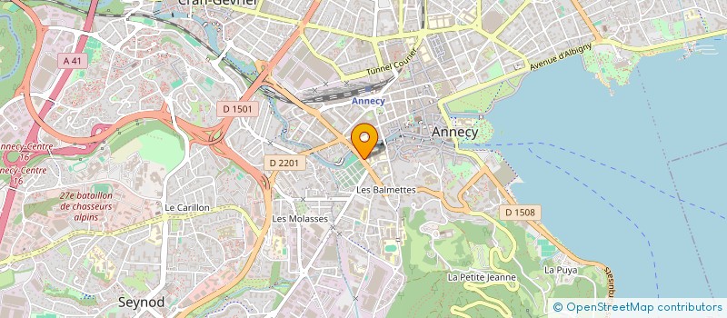 localisation de l'entreprise MAISON DES LYCEENS DU LYCEE GABRIEL FAURE à ANNECY